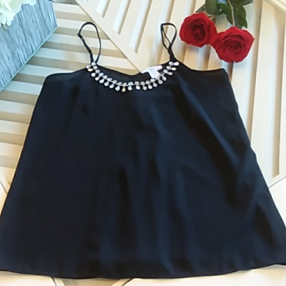 Bar III dressy beaded camisole